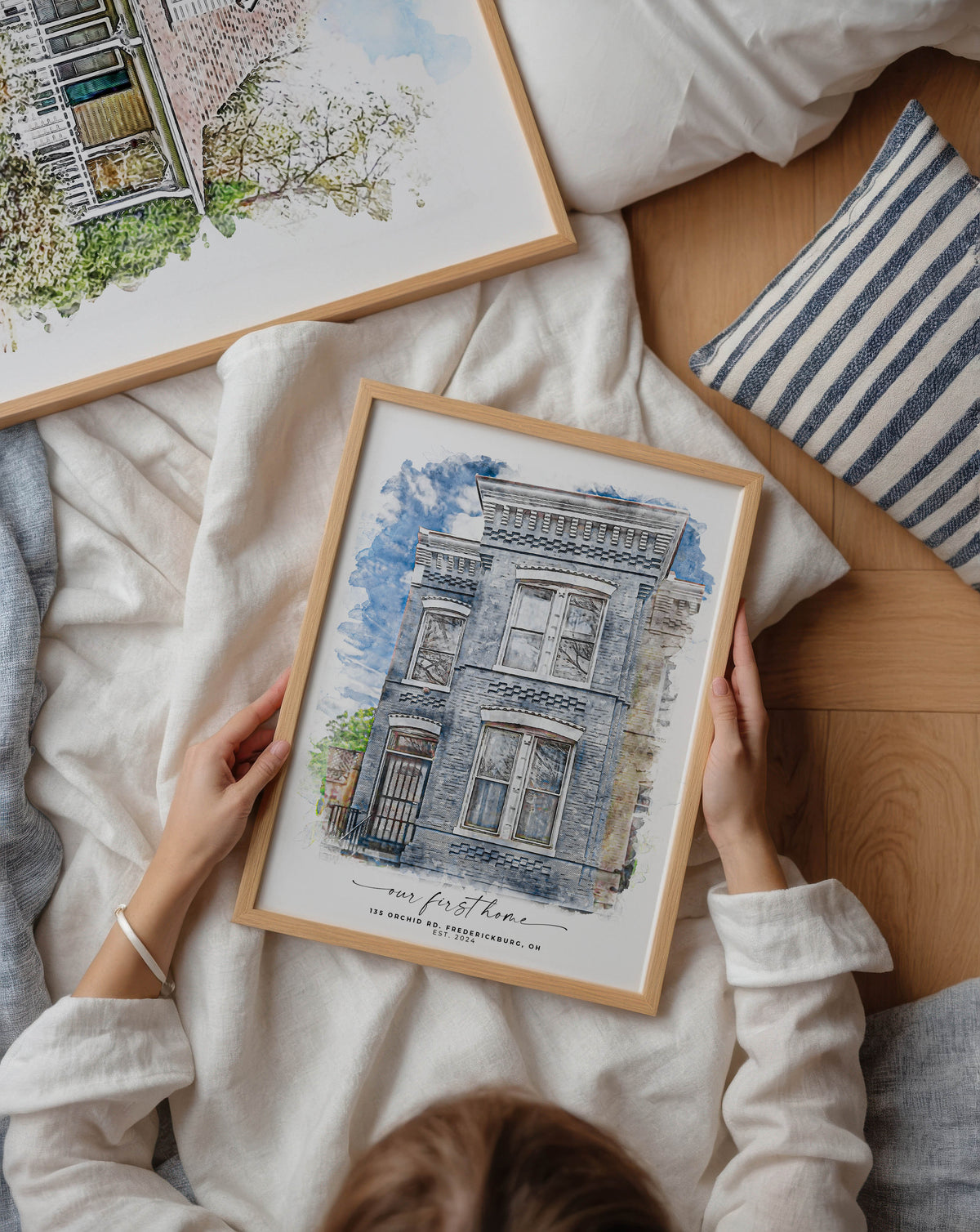 Custom house portrait created from a customer photo