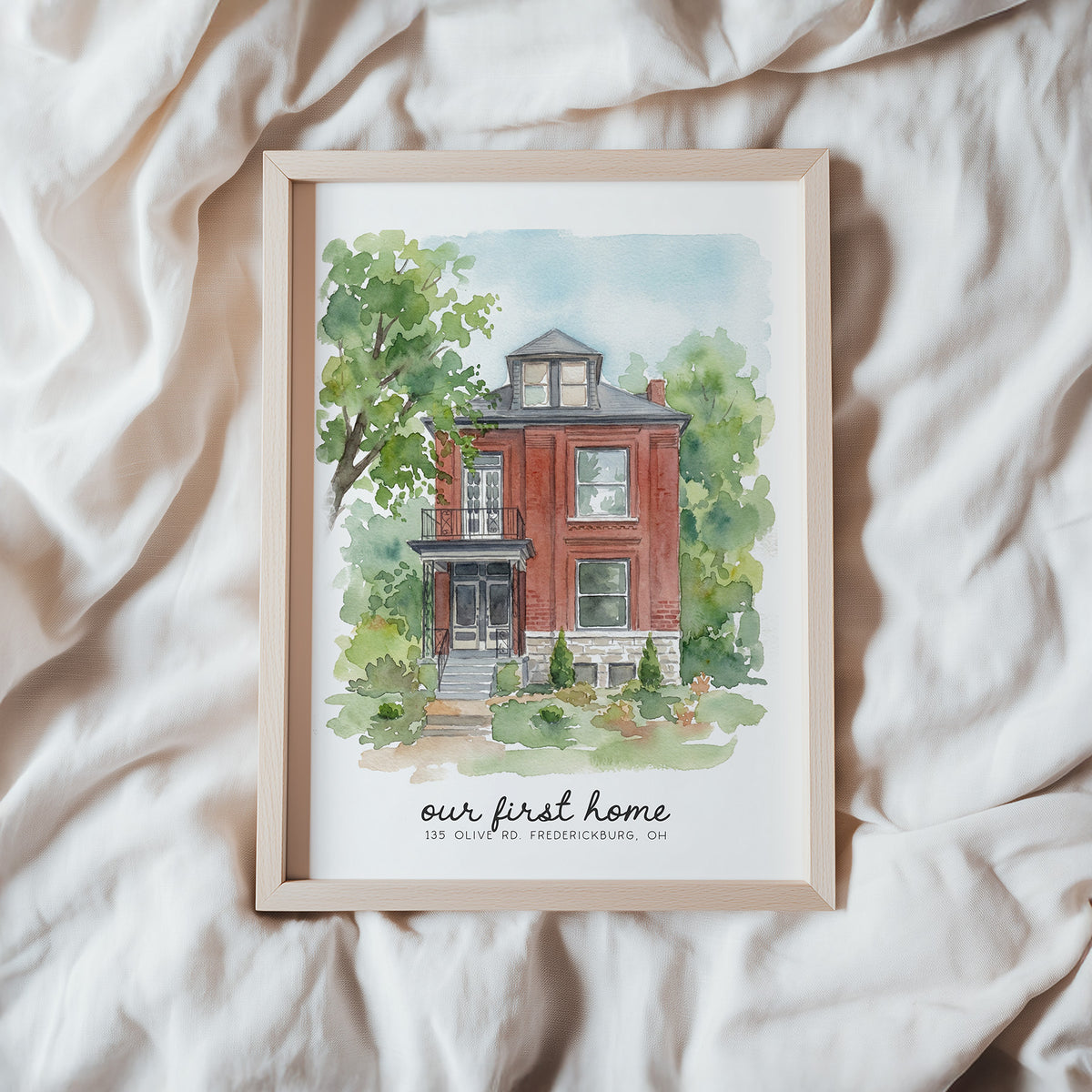 Custom portrait of a meaningful building created from a
photograph